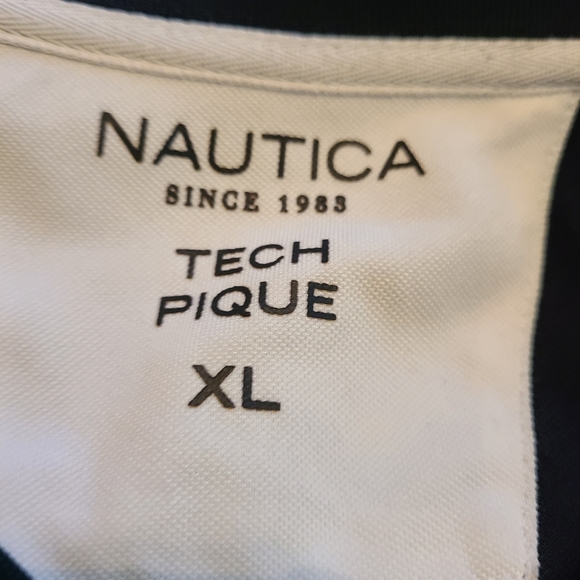 (672) Nautica Men's Classic Fit Short Sleeve Polo Shirt Size XL Color: Black - Picture 10 of 15